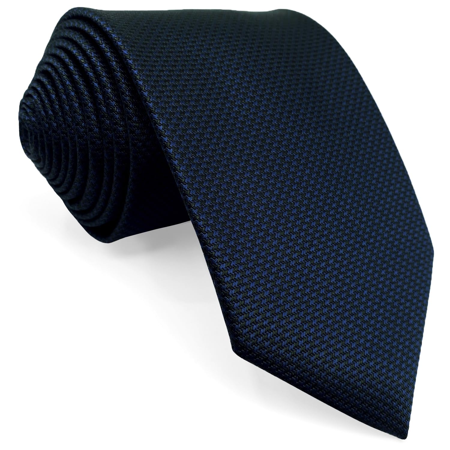 SHLAX&WING Long Tie, Solid Blue, Silk, Men s, 160cm