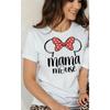 Minnie Mom Mama Casual Women's Cotton Girls Tees Trendy Oversized 100% Pure Cotton Printed T-shirt