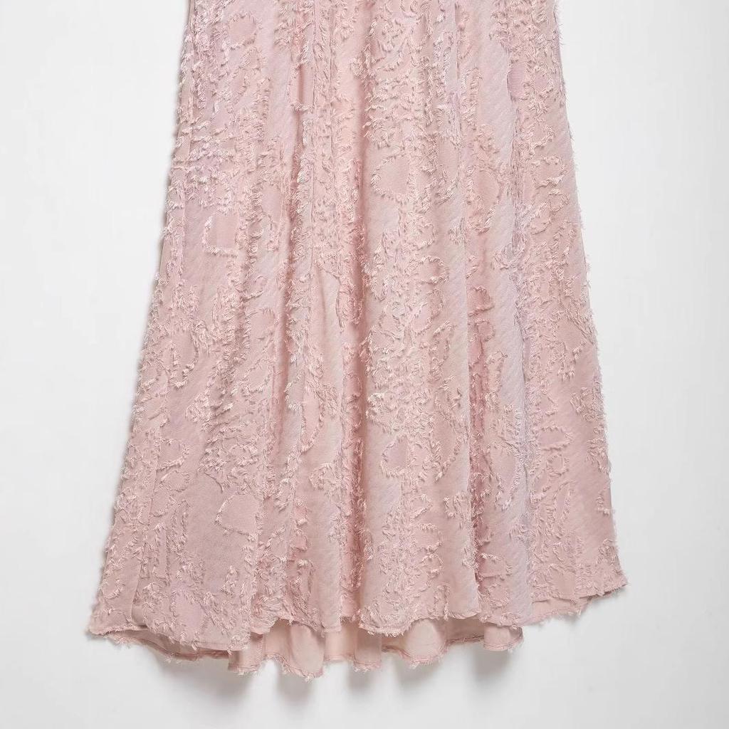 2025 Summer Women's European & American Halter Neck Dress - Fashionable, Simple Texture