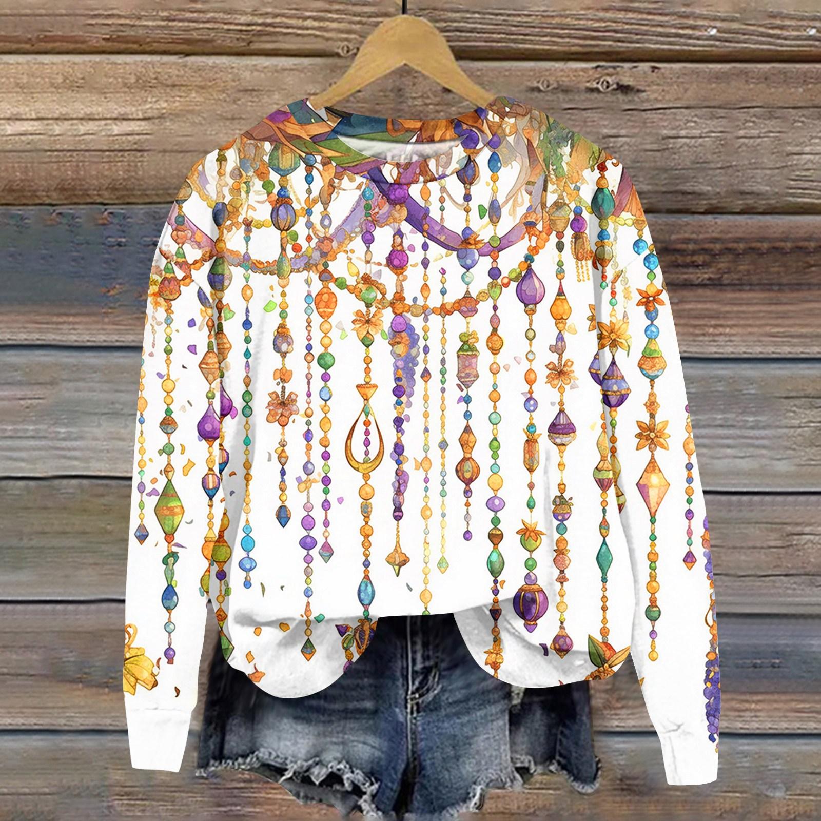 

Женская модная толстовка с длинным рукавом и круглым вырезом с принтом M белый