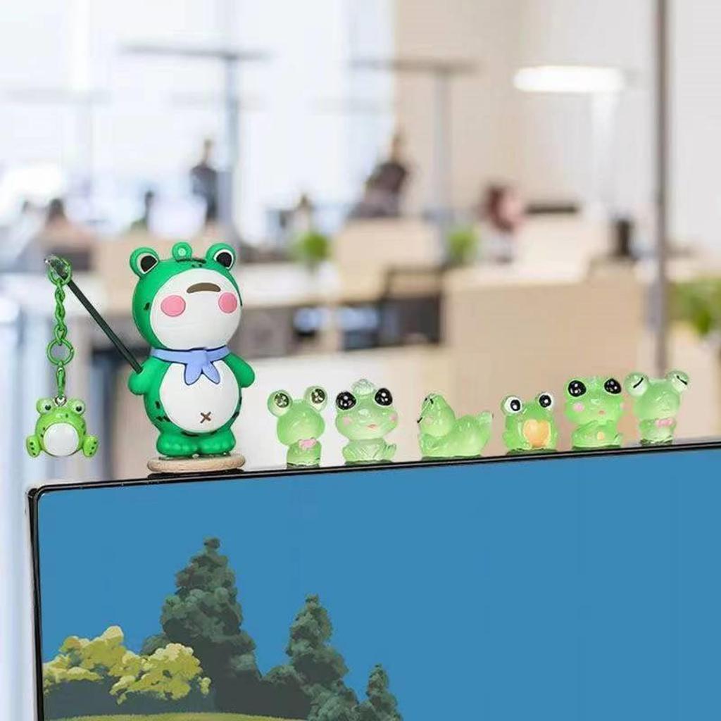 Car Decoration, Frog, Luminous Frog, Cute, Mini Car Accessory, Car Accessory, Animal Decoration, Frog,