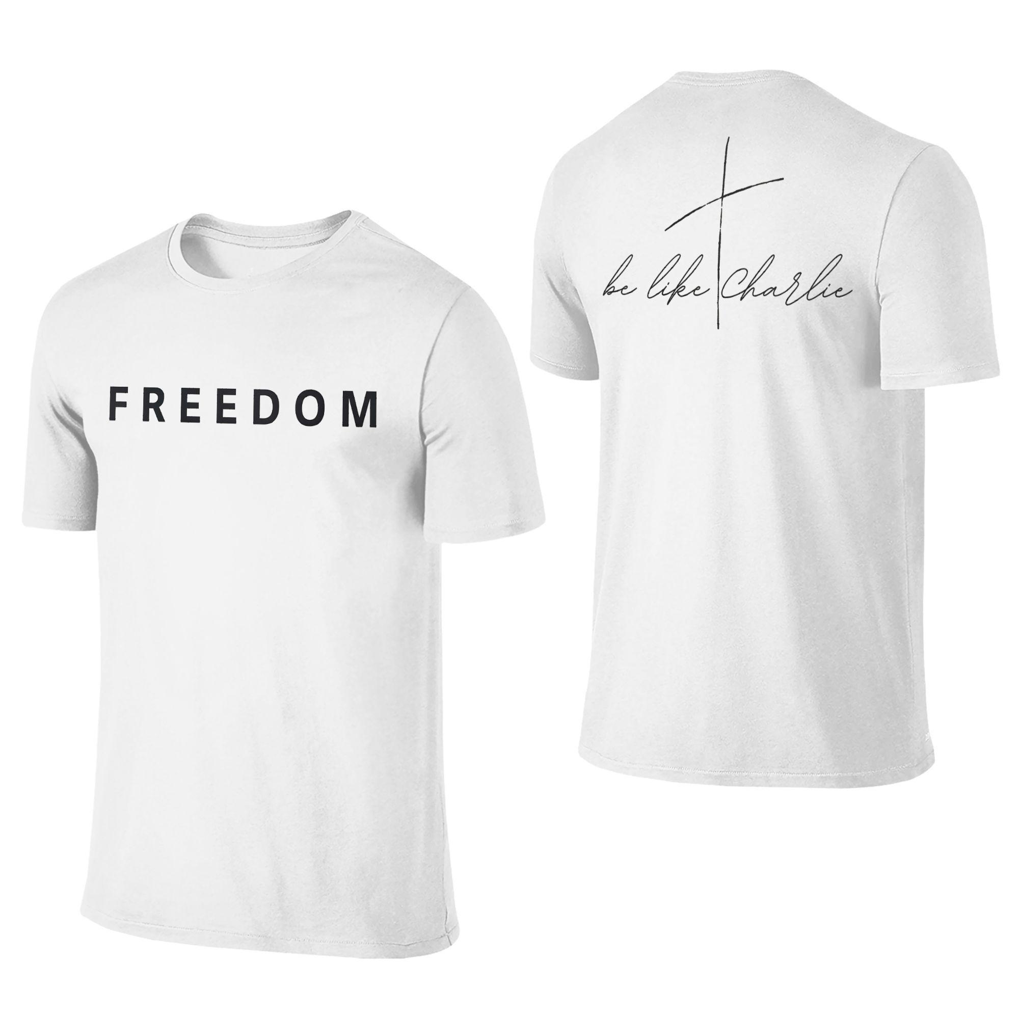 

Men Women T-Shirts Freedom Charlie Kirk Eagle Prayer 100% Cotton Tee Shirt True Patriot T Shirts Clothes 2-sided Graphic Printed 4XL