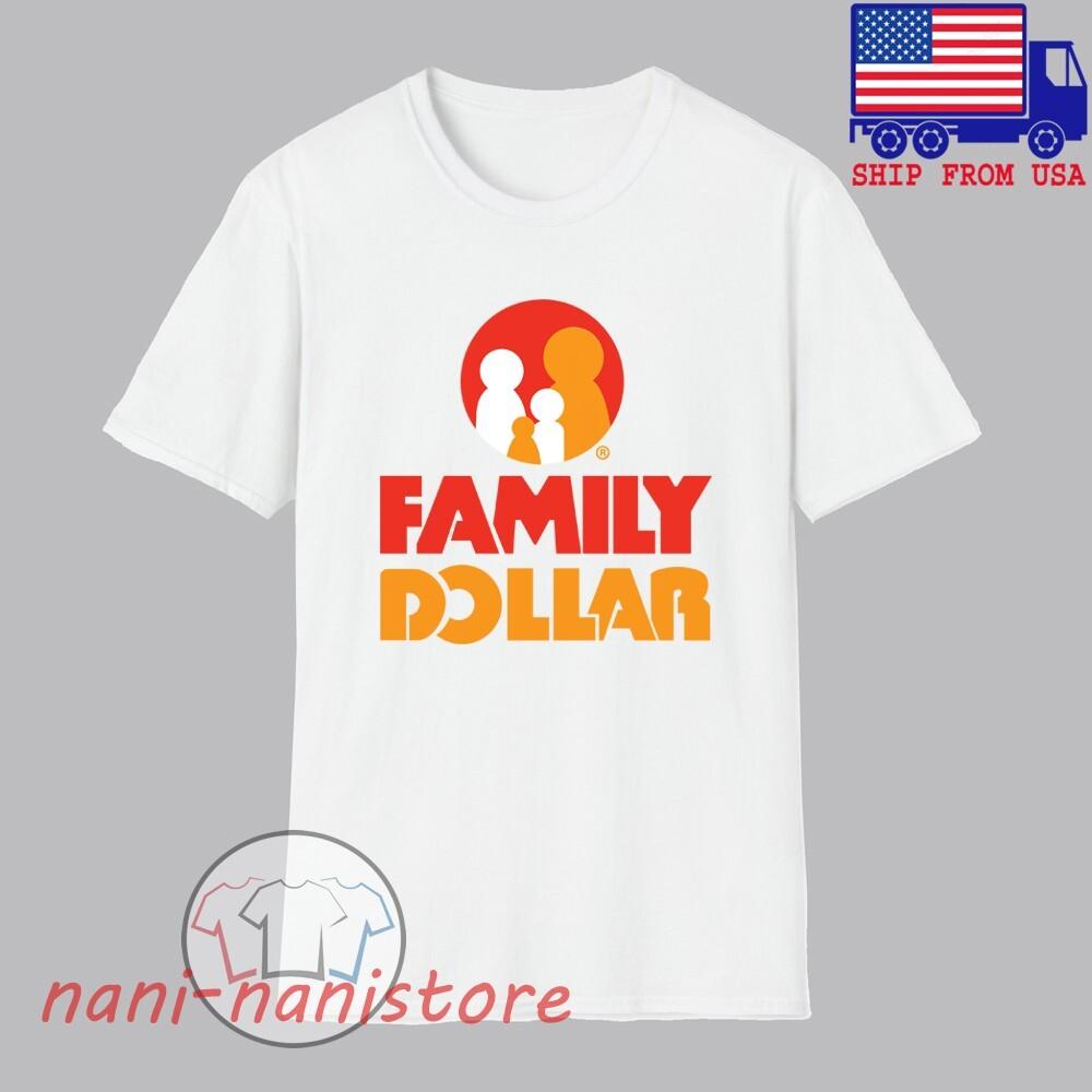 Family Dollar Store Men#039;s White Size S5XL Unisex T-Shirt XL
