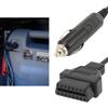 OBD2 Male To Cigarette Lighter Cable Emergency Power Memory Saver Diagnostic Adapter Cable