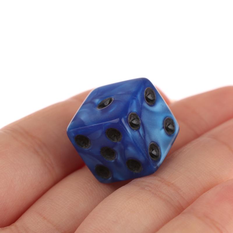 6-seitige Spielwürfel 16 mm Acryl D6 Würfelset für Dnd, Rpg, Tischbrettspiel oder Mathematikunterricht, Aventurin-Impression-Würfel