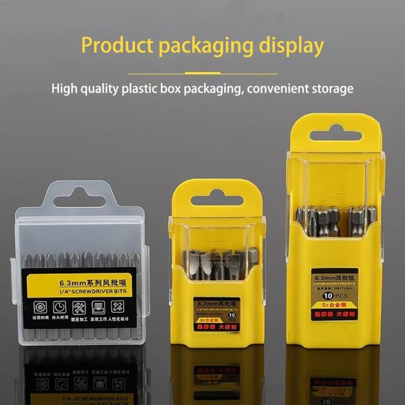 1/4" Hex Bits Set Tamper Proof Security Drill Magnetic Bits Set Torx Electric Screwdriver Tips HRC60 High Hardness