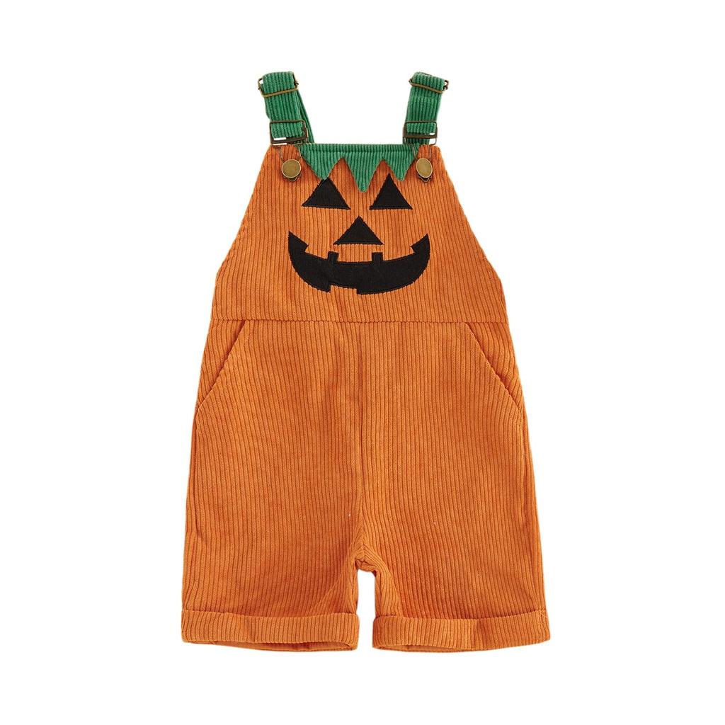 Kids Halloween Overalls Casual Comfortable Versatile Suspender Pants for Boys Girls