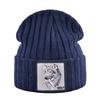 Hats For Knitted Fashion New Men Women Wolf Pattern Skullies Beanies Unisex Knitting Streetwear Hip Hop Bonnet Caps Kpop Gorras
