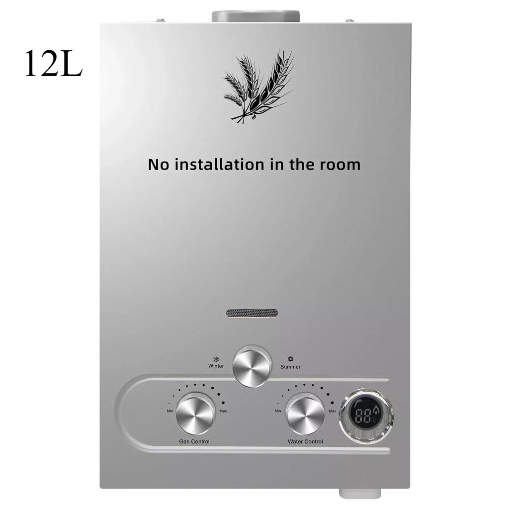 6L 8L 10L 12L 16L 18L Water Heater Liquefied Petroleum Gas Propane Butane Stainless Steel Tankless Water Heater