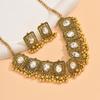 Dubai Vintage Jewelry Set Ethnic Necklace Earrings Set Tassel Beads Pendant Jewelry Sets  African