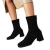 34-48 Herbst und Winter Hohe Absätze Stiefeletten Laufsteg Damenschuhe