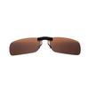Portable Polarized Mirrored UV400 Clip-on Lens Sunglasses for Driving Fishing