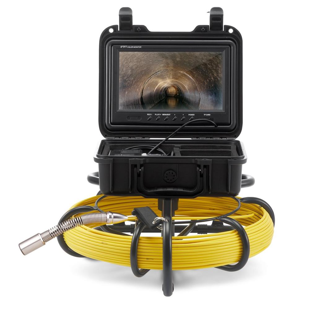 Sewer Camera Pipe Inspection Camera 9-inch 720p Screen Pipe Camera 165 ft