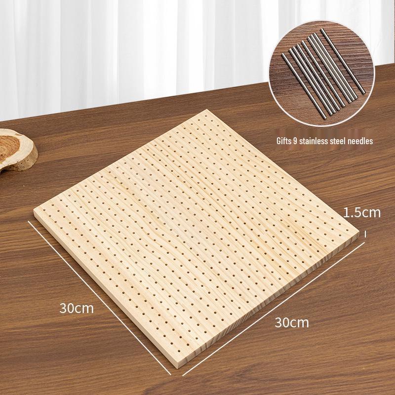 Hexagonal Flower Yarn Crochet & Knitting Board - Handmade Tool for Shaping Granny Squares