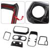 ABS Car Gear Shift Decoration Front Cup Holder Window Switch Cover For Jeep Wrangler JL 2018 Up For JT Gladiator Interior Accessories
