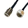 Pigtail QMA Plug / F Plug 20cm RG174