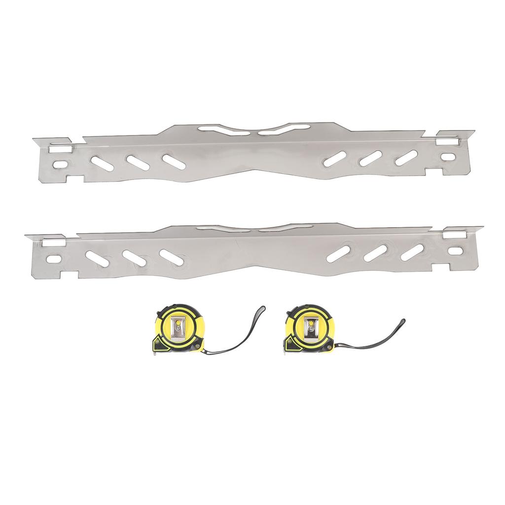 Wheel Alignment Tool Plate Stainless Steel Heavy Duty with 2 Tape Accurate Measurement Toe Alignment Tool for SUV Sedan