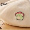Bright Color Brooch Pin Frog Mushroom Design Lapel Enamel Glaze