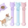 Dog Food Spoon Squeeze Treat Cats Spoon Squeeze Clip Food Feeding Spoon MultiFunction Long Handle Pet Spoon