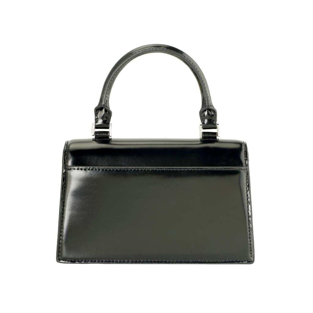 Tory Burch Bon Bon Metal Square Double T Logo Flap Removable Shoulder Strap Leather Mini Shoulder Crossbody Bag Women Bags Black 148865-001