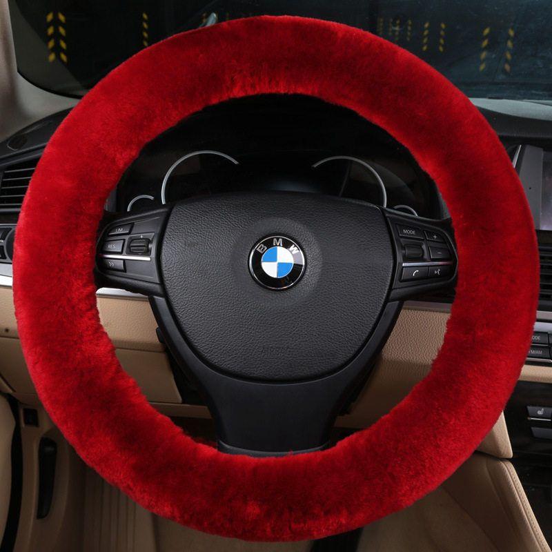 

Winter Heattech Fur Integrated Unisex Car China Red [Short Hair 2cm] [Steering Wheel Cover]