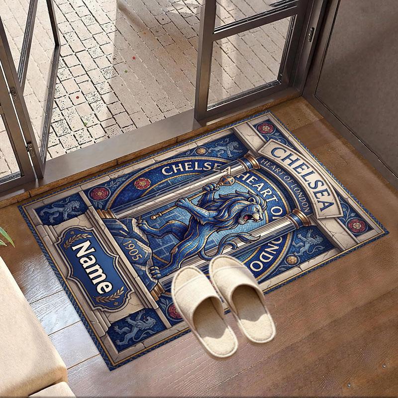 Personalizovaný koberec s potiskem Chelsea FC na míru, Všestranný bytový dekorativní koberec, do herny, bytu, na balkon, předsíně, chodby, Dárek