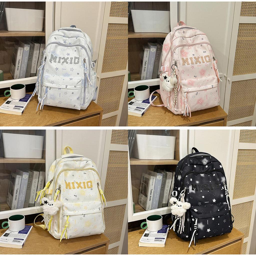 Starry Night Girl Backpack With Nylon For School And Education