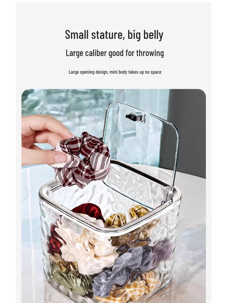 Children's Hair Accessory Organizer: Transparent Box for Hair Ties, Headbands, Clips, Pins, and Jewelry
