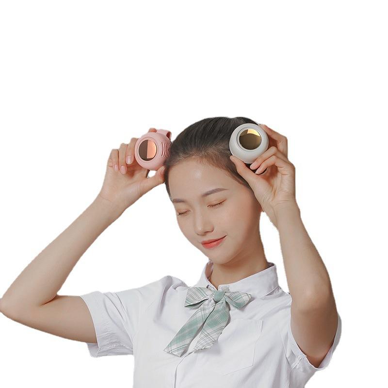 Small Whirlwind Usb Small Fan Clip Fan Clip Collar Hanging Waist Portable Buckle Fan