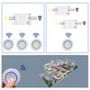 Wireless RF 433MHz Remote Control Switch AC 110V 220V 10A Relay Receiver and Round Button Transmitter for Light Lamp Fan ON OFF