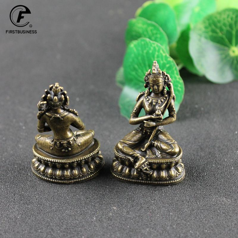 Aprox 5.9CM Height Green Tara Small Copper Statues Tantric Statues Buddha Statue Buddhism Buddhist Figure Figurine Desktop