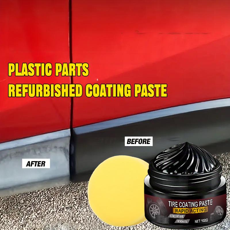 Car Interior Scratch Repair Paste - Car Scratch Repair | Tire Shine Restoration, Black Interior and Dashboard Plastic Surface Restoration