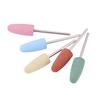 5pcs Silicone Nail Art Silicone Polisher Soft Smooth Smoothing Drill Manicure Drill Bits Polishing Burr Nail Grinders Drill Bits