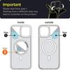 For Magsafe Original Magnetic Cases For iPhone 15 14 13 12 11 Pro Max XR X XS 8 Plus Wireless Charge Case Clear Cover Accessory