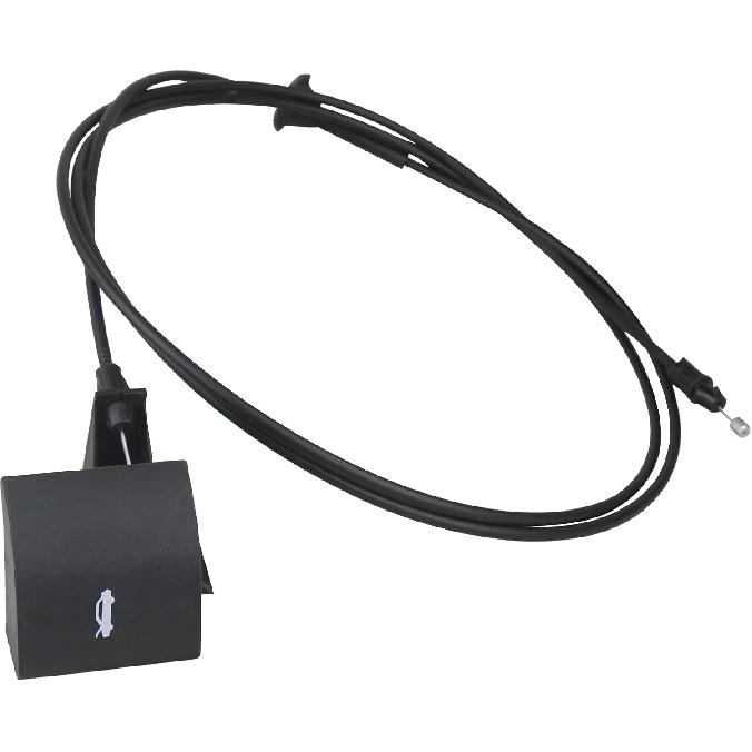 Hood Catch Release Cable With Handle Compatible With 2005 2006 2007 2008 2009 2010 Grand Cherokee 2006-2010 Commander Replaces 55394495AB
