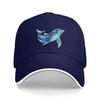 Blue Whale  Cap Fashion Casual Baseball Caps Adjustable Hat Hip Hop Summer Unisex Baseball Hats Customizable Polychromatic