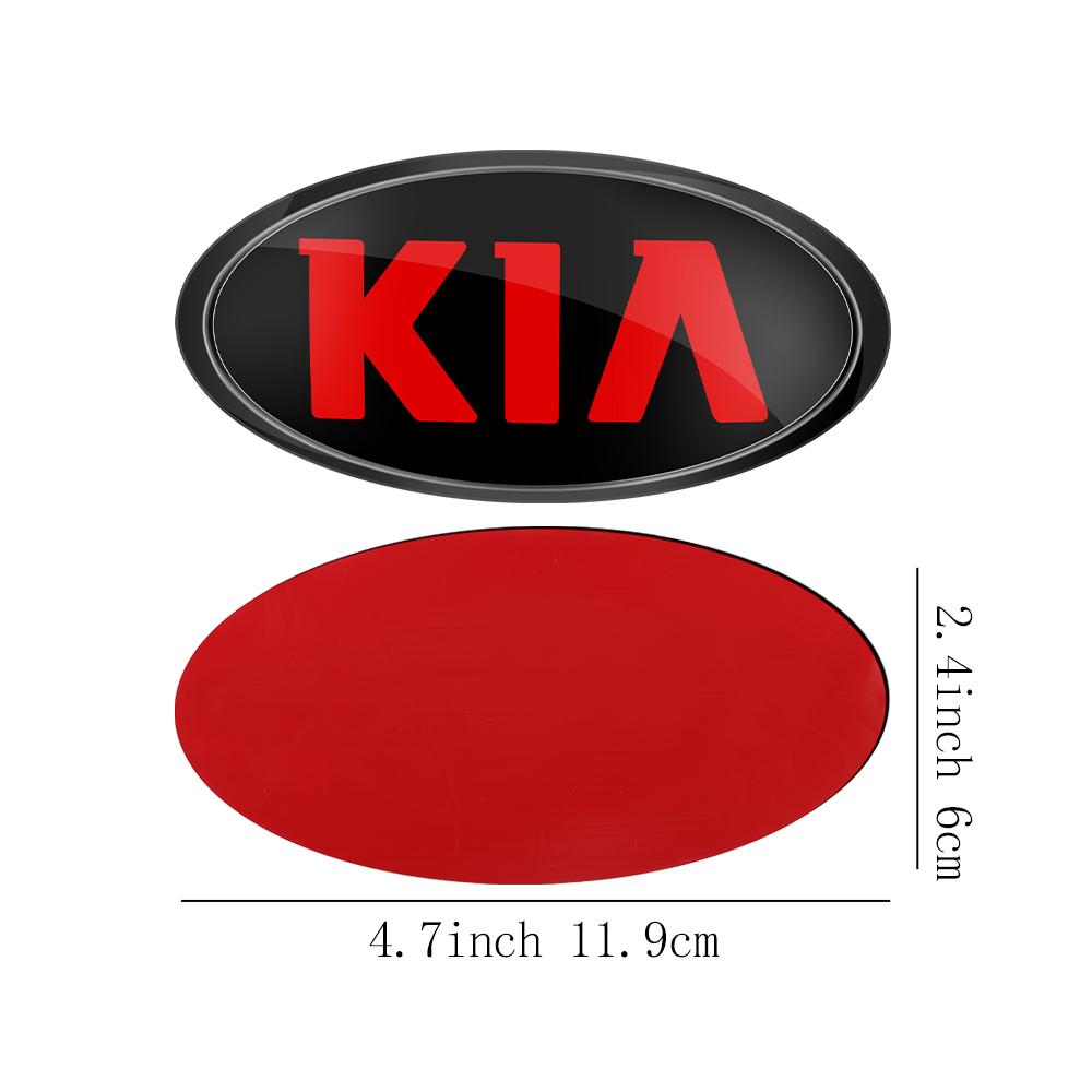 1PC For KIA Sportage Ceed Sorento Cerato Optima Picanto Rio Soul Car Front Hood Emblem Rear Trunk Badge Sticker Auto Accessories RB6