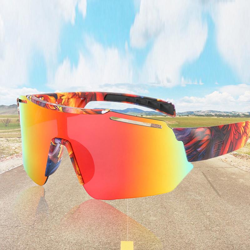 Hot Fashion Sun Cycling Mirror Super Large Frame Windproof And Eye Protection Dazzling Men's And Women's Sports Mirror 9921