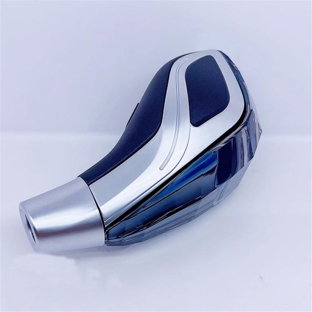 Crystal Touch Activated LED Gear Shift Knob Breathable Light W/ USB Charger VIP Logo