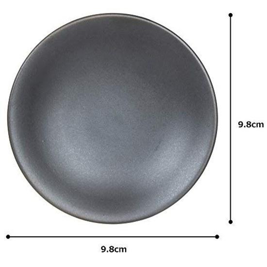 Set 5 small plates Kuroei 3.0 plate (matte) 9.8 x 1.8cm ryotei ryokan Japanese tableware restaurant commercial use utensils dishware