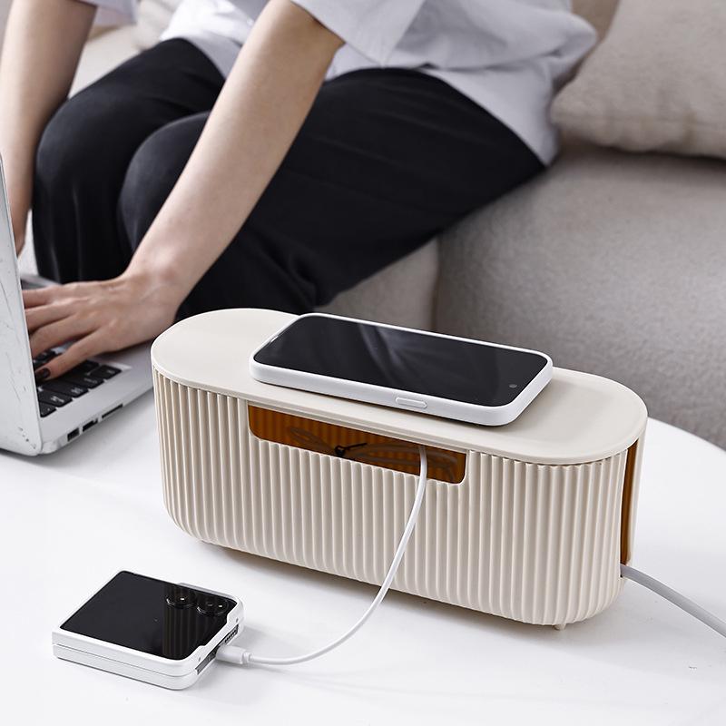 Power Strip Cover & Cable Organizer Box