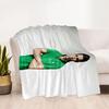 Green Polo Shirt Fashion Blanket Comfortable Great for Picnics Sofa Bed for All Occasions Modern Gift for Travel Home Birthdays