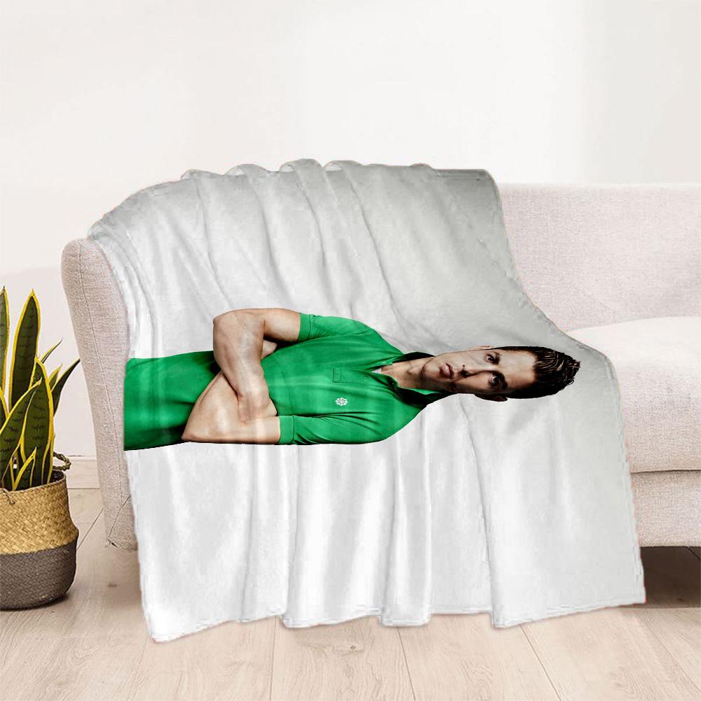 Green Polo Shirt Fashion Blanket Comfortable Great for Picnics Sofa Bed for All Occasions Modern Gift for Travel Home Birthdays