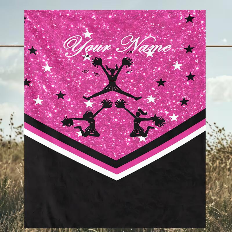 1PC Custom Name Stars Outdooor Flannel Blankets Patterns Throw Blanket All-Season Soft Gift for Couch, Bed, Camping Gifts