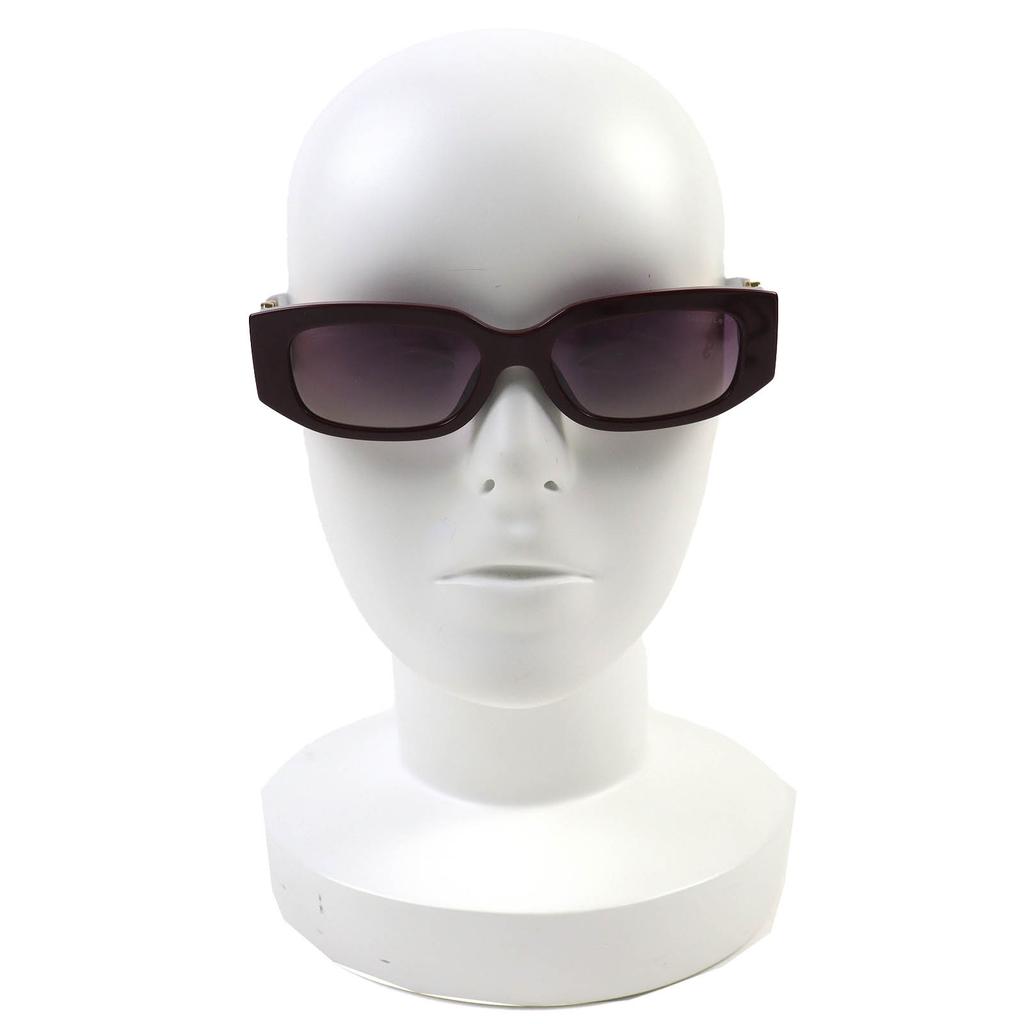 Excellent CHANEL sunglasses COCO Mark Oval Shape Eyewear Burgundy Gold Women 5544-A Used