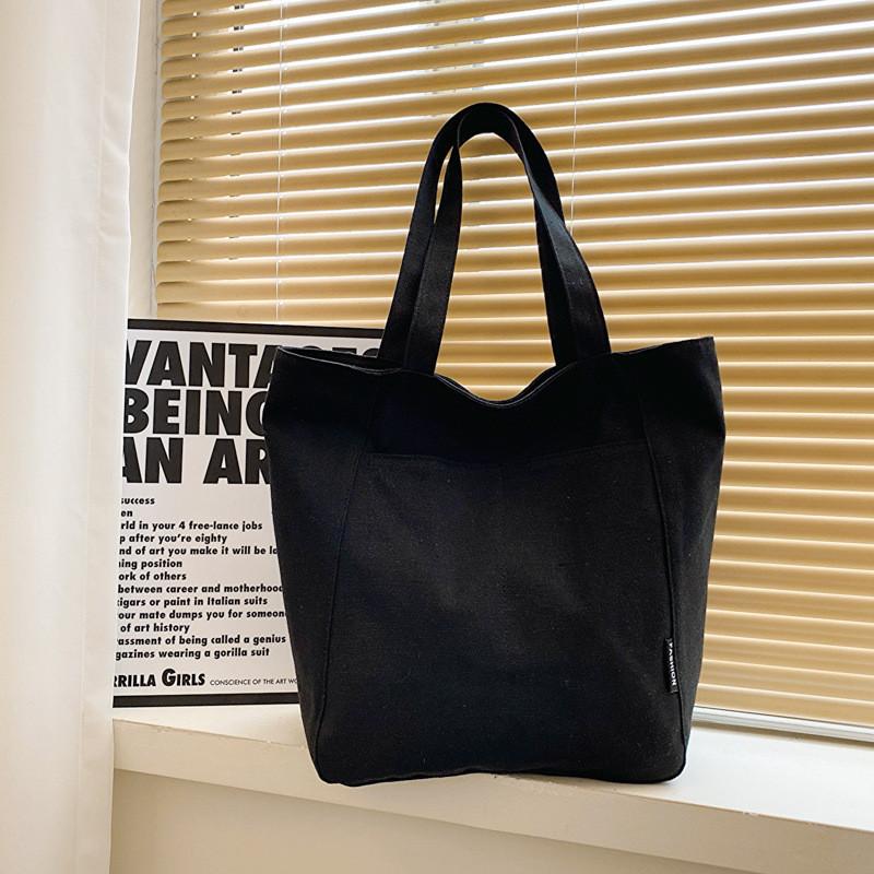 Stylish New Spring Japanese Canvas Casual Shoulder Tote Bag For Women With Spacious Design