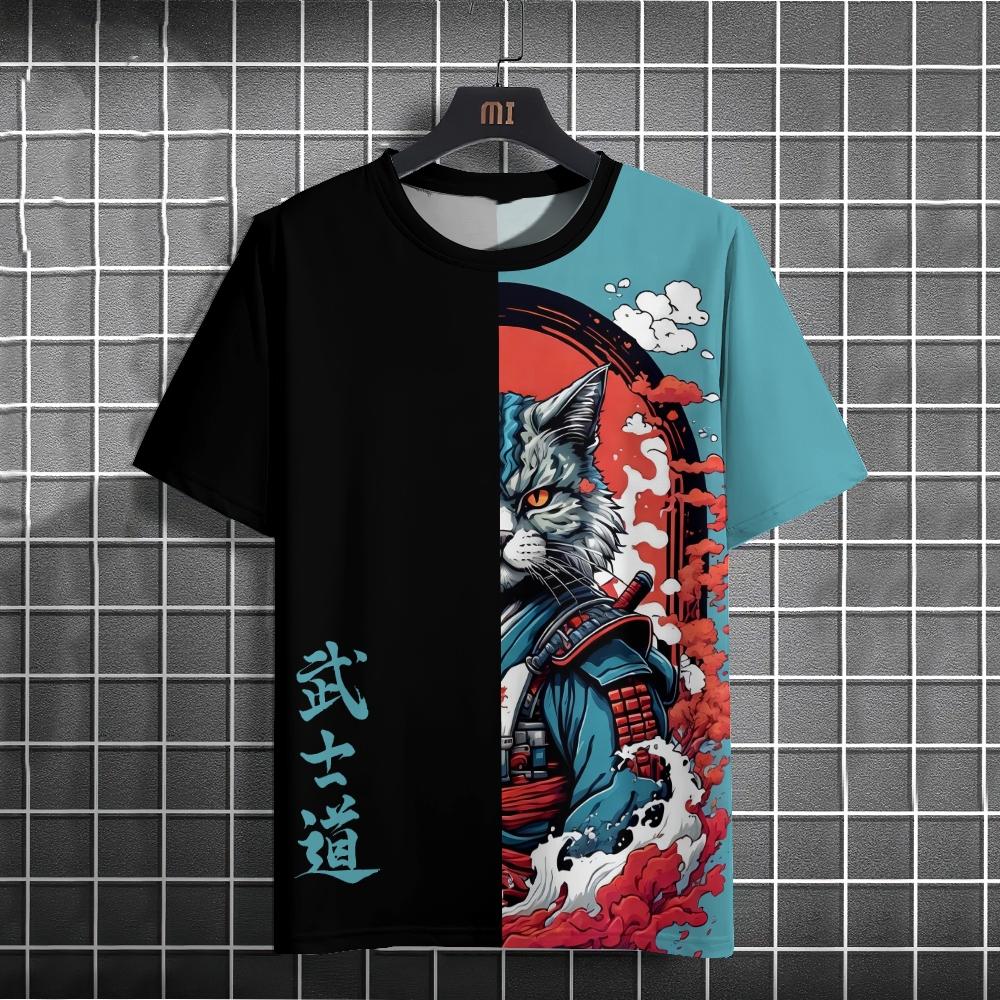 3D printed T-shirt casual fashion fun shirt top T-shirt 2XS