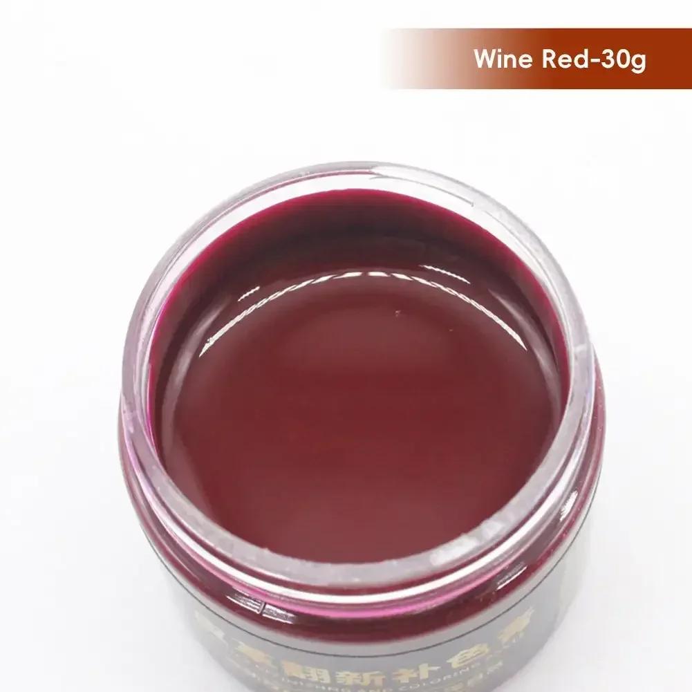30ml Leather Paint Shoe Cream Coloring for Bag Sofa Car Seat Scratch Colorful Leather Dye Repair Restoration Color Change Paint