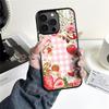 Pink Strawberry Cartoon S-Shortcake Phone Case For iPhone 16 15 14 13 12 11 Pro Xs Max Mini Plus Antislip Shockproof Hard Funda