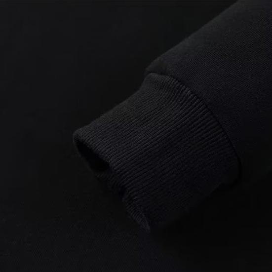 Men Fleece Lined Sweatshirt Warm Winter Pullover Crew Neck Autumn Thickened Basic Top for Daily Wear Sports Street Work